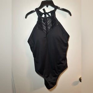 Clean Water black one piece swim suit size 16W